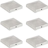 Covers for fence posts canopy 6pcs galvanized metal 101x101mm - Protective Cap