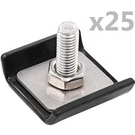Clamp for wire mesh parts 25 sets anthracite - Fence Staples