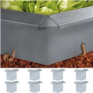 Konektory plotu proti slimákům 8 ks pozinkovaná ocel 10x10x25cm - Spojka
