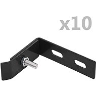 Corner clamps for fixing to masonry 10 sets anthracite - Clamp