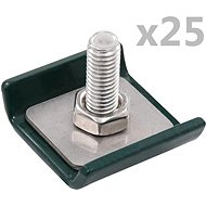 Clasp for mesh parts 25 sets green - Fence Staples