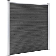 Set plotového dílce WPC 1737 × 186 cm černý - Plotové dílce