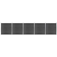Set plotového dílce WPC 872 × 186 cm černý - Plotové dílce