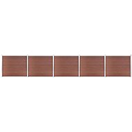 Set plotového dílce WPC 872 × 146 cm hnědý - Plotové dílce