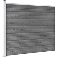 Set plotového dílce WPC 526 × 146 cm šedý - Plotové dílce