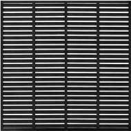 Lamelový plot WPC 170 × 170 cm černý - Plotové dílce