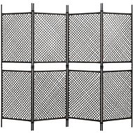 Plotový dílec polyratan 2,4 × 2 m hnědý - Plotové dílce