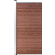 Plotový dílec WPC 95 × 186 cm hnědý - Plotové dílce