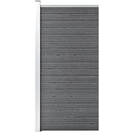Plotový dílec WPC 95 × 186 cm šedý - Plotové dílce