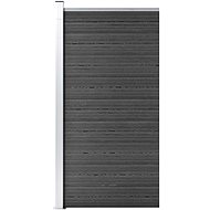 Plotový dílec WPC 95 × 186 cm černý - Plotové dílce