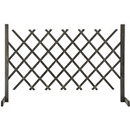 Garden Trellis Fence Grey 120 × 90cm Solid Fir - Wooden Fence