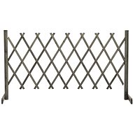 Grey Garden Trellis Fence 150 × 80cm Solid Fir - Wooden Fence