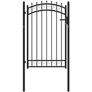 Plotová branka s hroty ocel 100 × 150 cm černá - Fence Gate