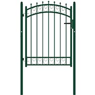 Plotová branka s hroty ocel 102 × 125 cm zelená - Branka k plotu