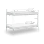 Bunk bed white metal 90x200 cm - Bed
