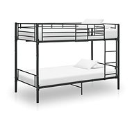 Bunk bed black metal 90x200 cm - Bed