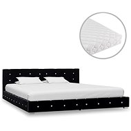 Bed with black velvet mattress 160x200 cm - Bed