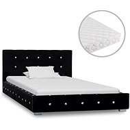 Bed with black velvet mattress 90x200 cm - Bed