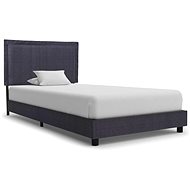Bed frame dark gray textile 90x200 cm - Bed Frame