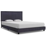 Bed frame dark gray textile 140x200 cm - Bed Frame