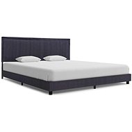 Bed frame dark gray textile 180x200 cm - Bed Frame