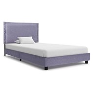 Bed frame light gray textile 90x200 cm - Bed Frame
