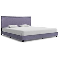 Bed frame light gray textile 180x200 cm - Bed Frame