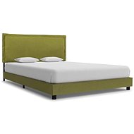 Bed frame green textile 140x200 cm - Bed Frame