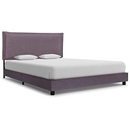 Bed frame taupe textile 120x200 cm - Bed Frame
