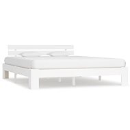 Bed frame white solid pine 160x200 cm - Bed