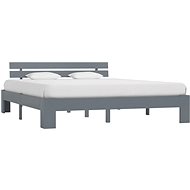 Bed frame gray solid pine 180x200 cm - Bed