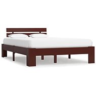 Bed frame dark brown solid pine 120x200 cm - Bed
