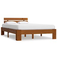 Bed frame honey brown solid pine 120x200 cm - Bed