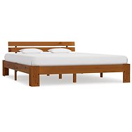 Bed frame honey brown solid pine 160x200 cm - Bed