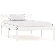 Bed frame white solid pine wood 90x200 cm - Bed