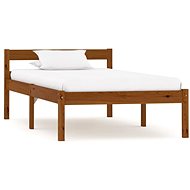 Bed frame honey brown solid pine 100x200 cm - Bed Frame