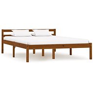 Bed frame honey brown solid pine 120x200 cm - Bed