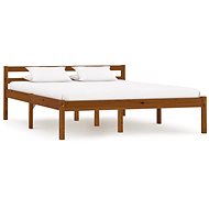 Bed frame honey brown solid pine 140x200 cm - Bed