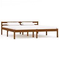 Bed frame honey brown solid pine 180x200 cm - Bed