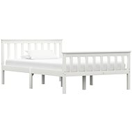 Bed frame white solid pine 120x200 cm - Bed