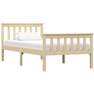 Bed frame light wood solid pine 90x200 cm - Bed Frame