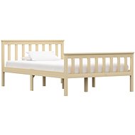 Bed frame light wood solid pine 120x200 cm - Bed