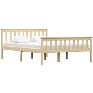 Bed frame light wood solid pine 140x200 cm - Bed Frame