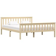 Bed frame light wood solid pine 180x200 cm - Bed Frame