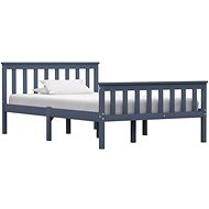 Bed frame gray solid pine 120x200 cm - Bed Frame