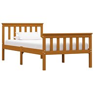 Bed frame honey brown solid pine 100x200 cm - Bed Frame