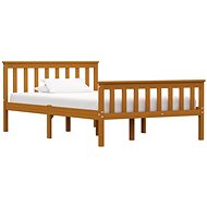 Bed frame honey brown solid pine 120x200 cm - Bed Frame