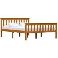 Bed frame honey brown solid pine 140x200 cm - Bed