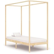 Bed frame with canopy solid pine wood 90x200 cm - Bed