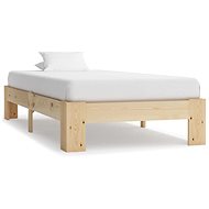 Bed frame solid pine wood 90x200 cm - Bed Frame